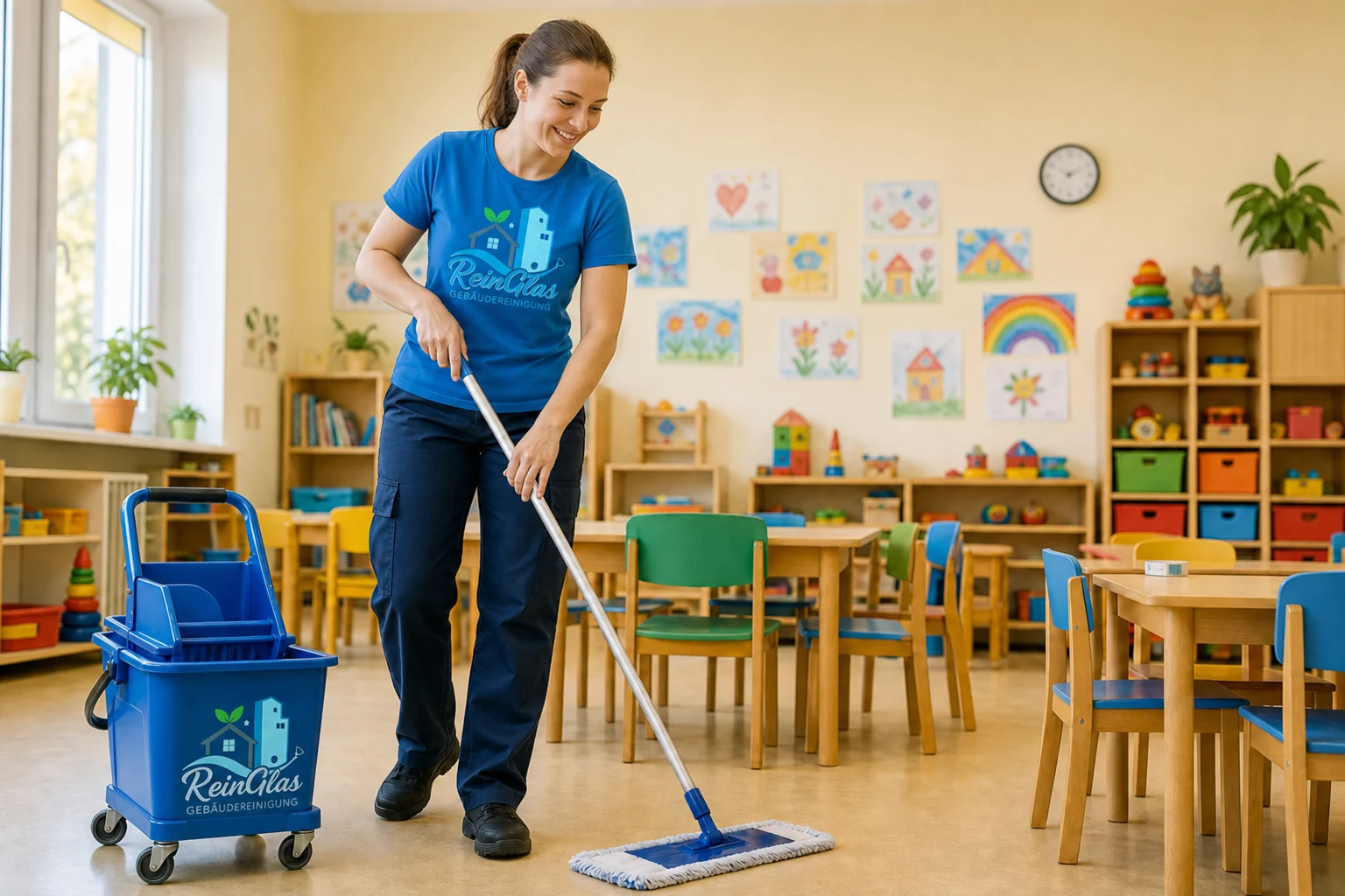 Reinigung von Schulen und Kindergärten